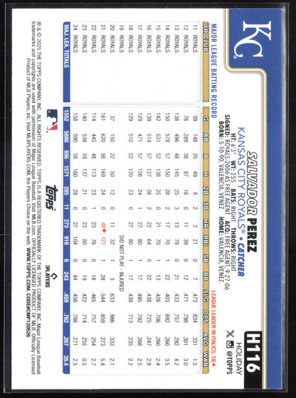 Salvador Perez Metallic Holiday