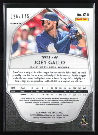 Joey Gallo Blue Mojo /175