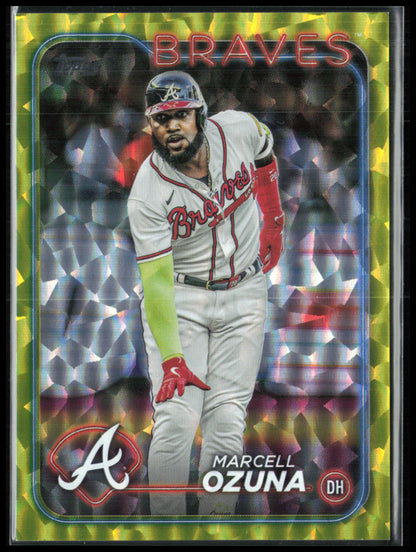 Marcell Ozuna Yellow Crackle Foil /50