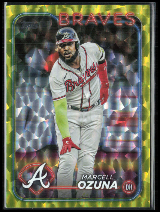 Marcell Ozuna Yellow Crackle Foil /50