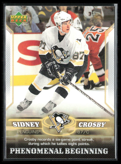 Sidney Crosby Phenomenal Beginning 2005 UD