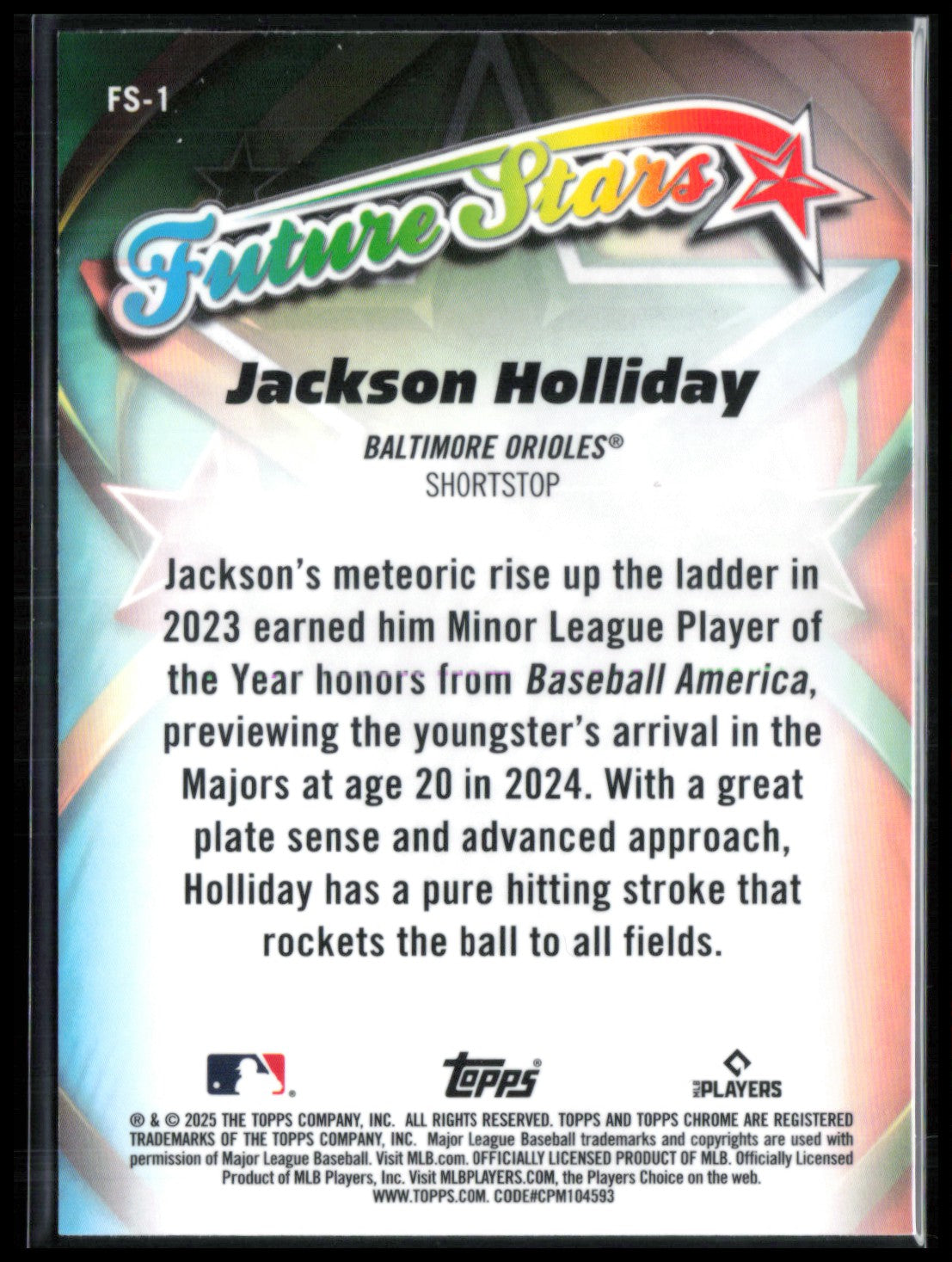 Jackson Holliday Future Stars