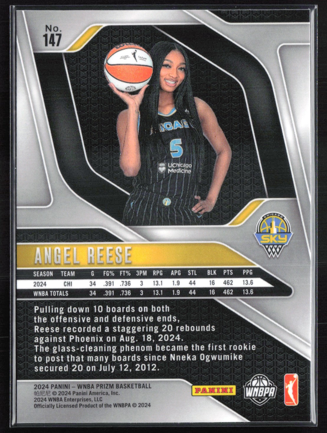 Angel Reese RC 2024 WNBA Prizm