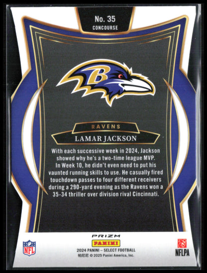 Lamar Jackson Silver Die-Cut