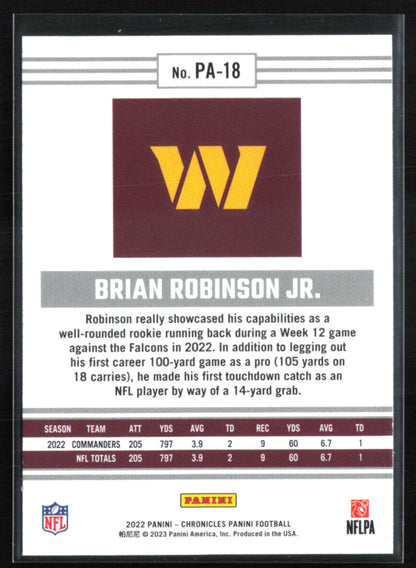 Brian Robinson Jr. RC