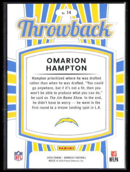 Omarion Hampton RC
