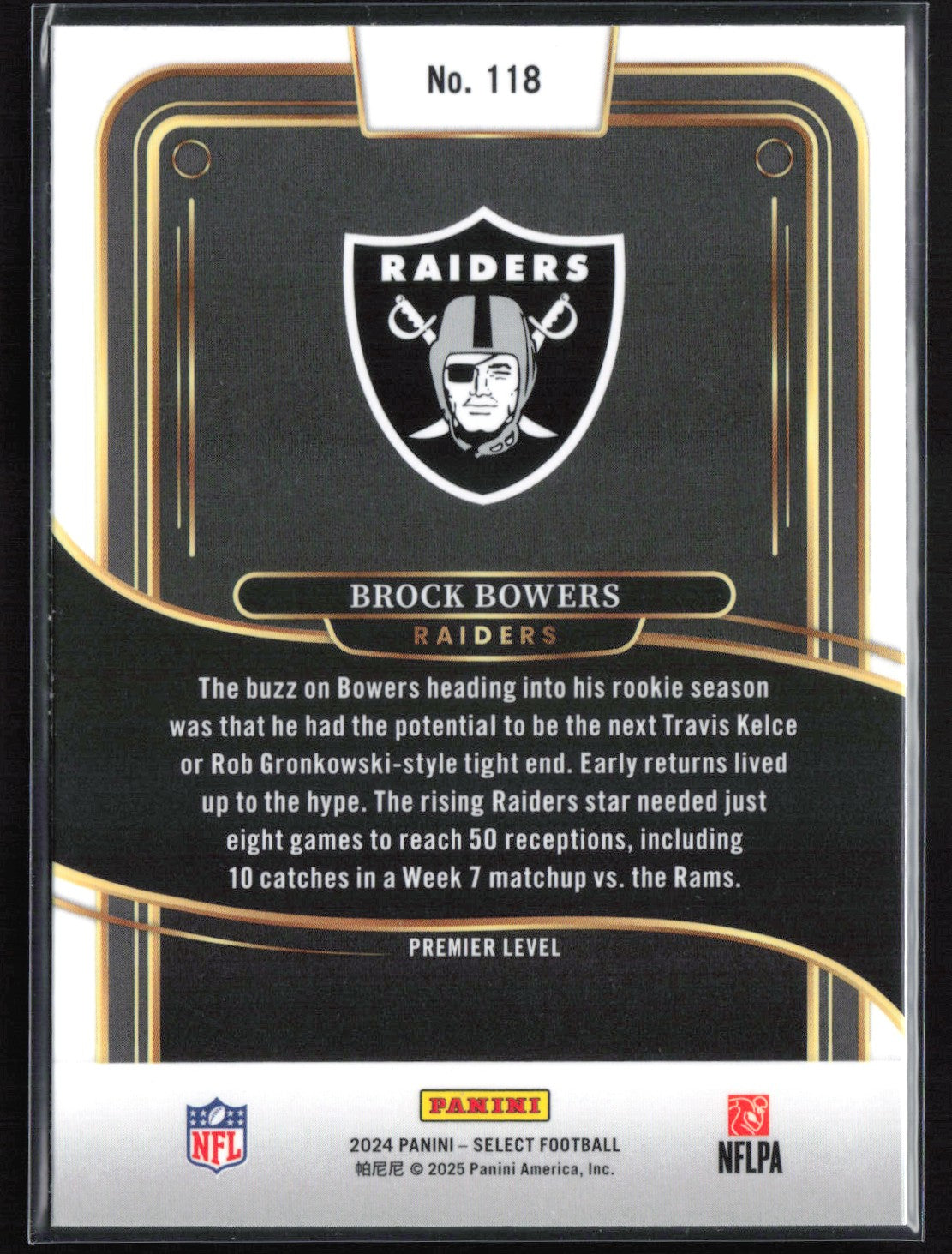 Brock Bowers RC Premier Level
