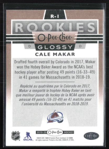 Cale Makar RC O-Pee-Chee Glossy
