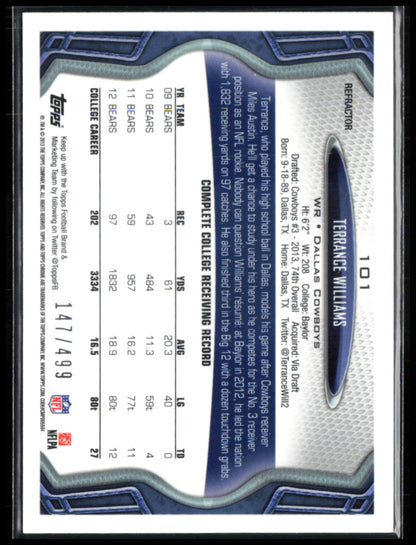 Terrance Williams RC Purple /499