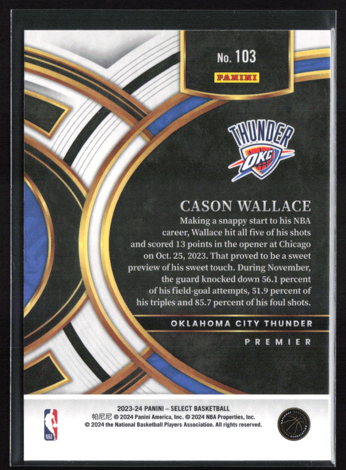 Cason Wallace RC