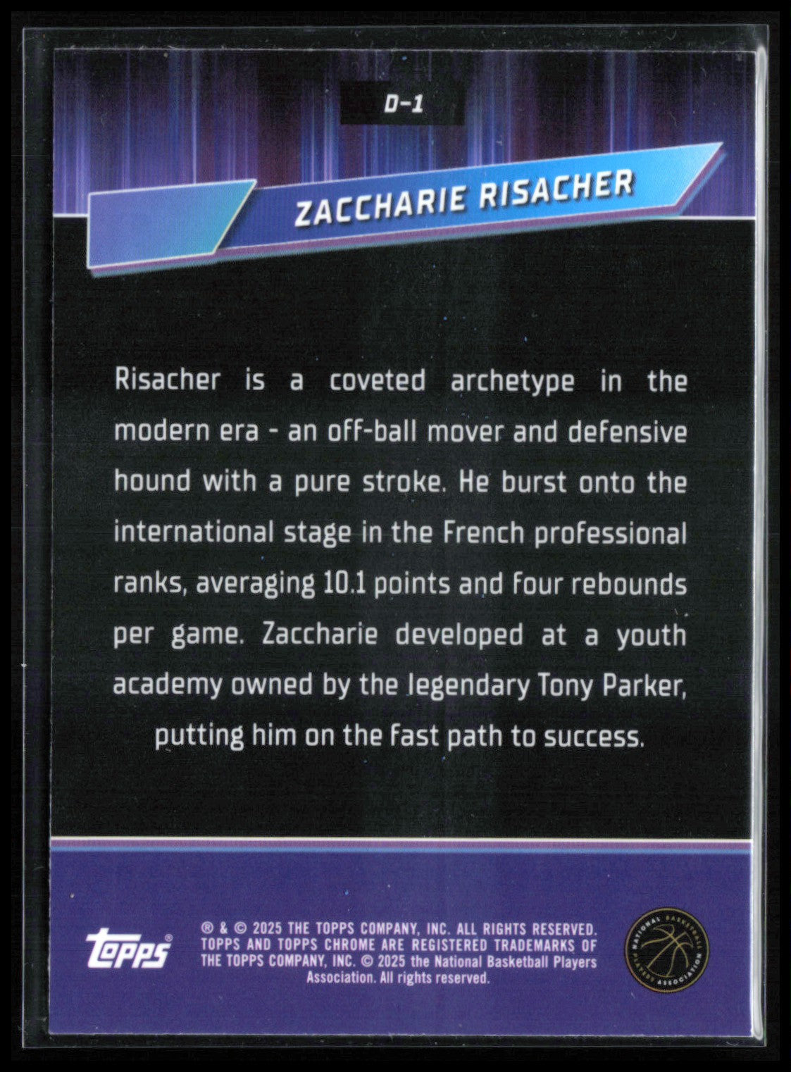 Zaccharie Risacher RC Green Refractor /99 Destiny