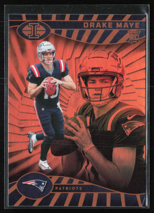 Drake Maye RC Orange Parallel