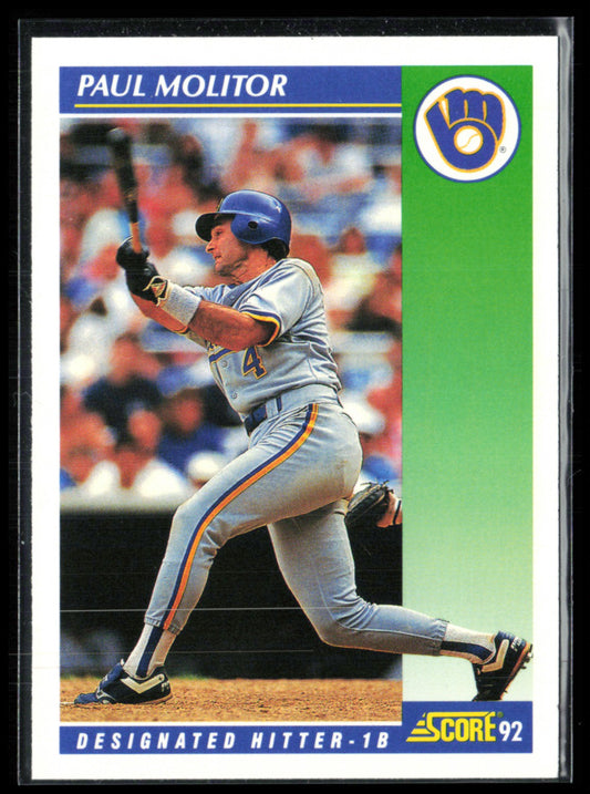Paul Molitor 1992 Score