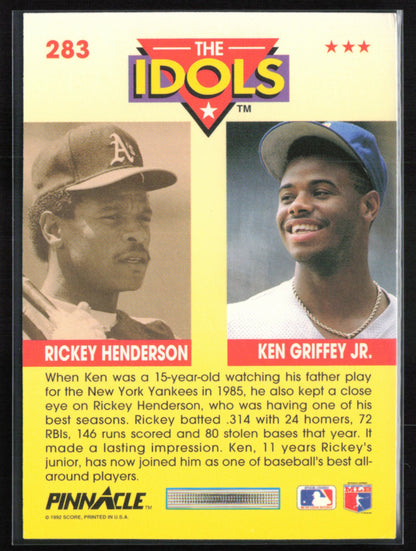 Ken Griffey Jr./Rickey Henderson The Idols