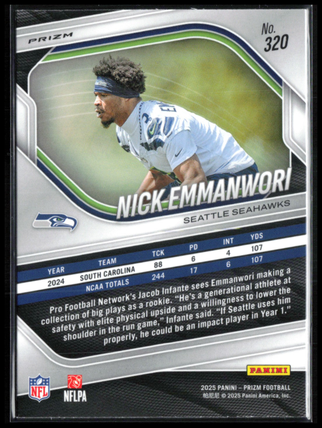 Nick Emmanwori RC Neon Green Pulsar
