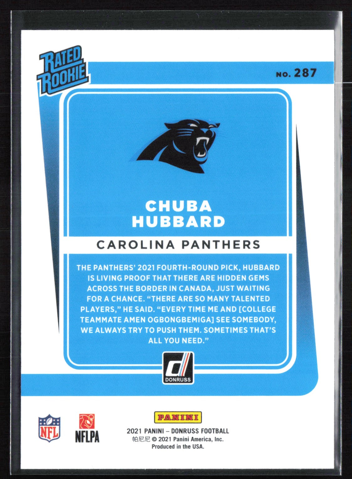 Chuba Hubbard RC