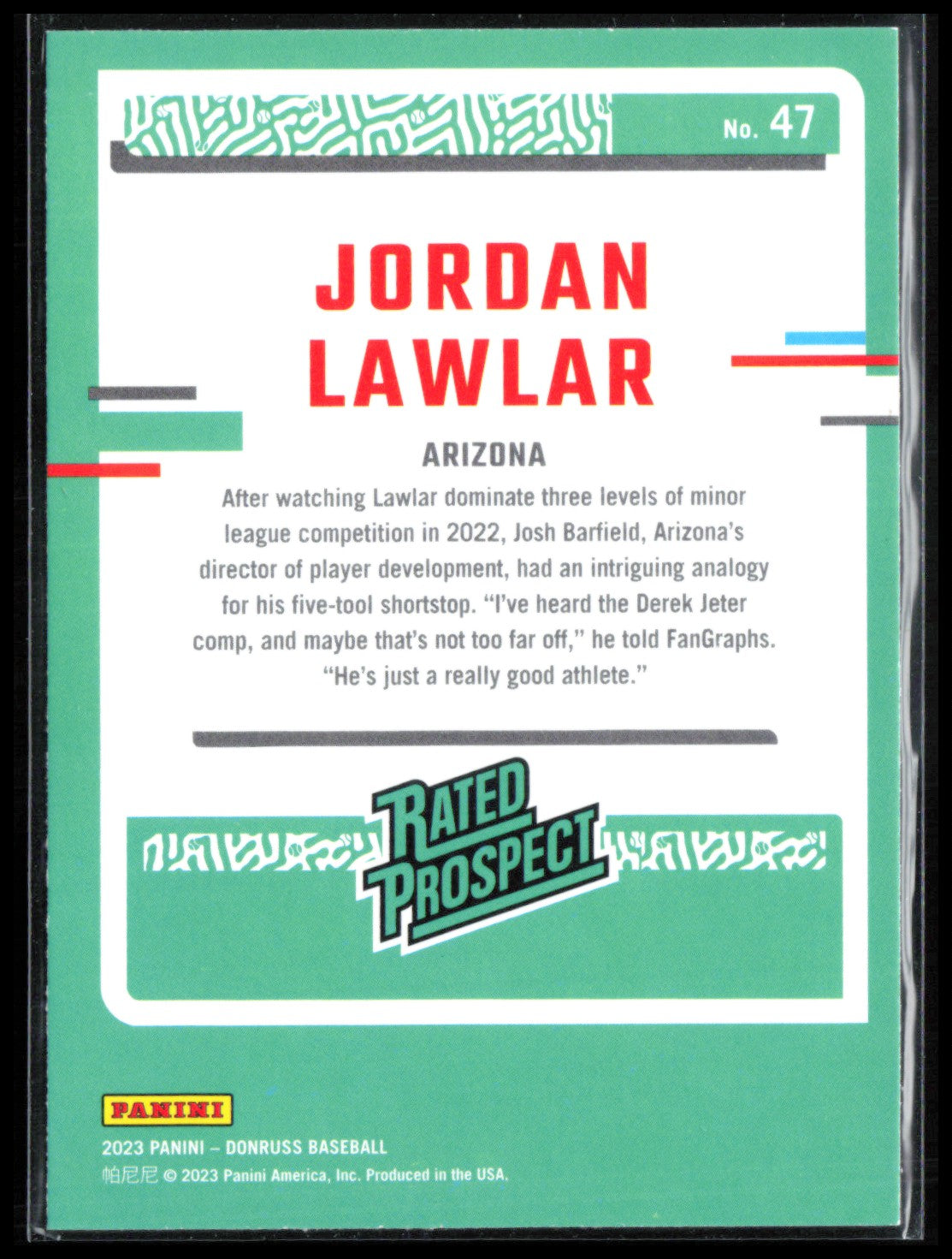 Jordan Lawlar Rated Prospect