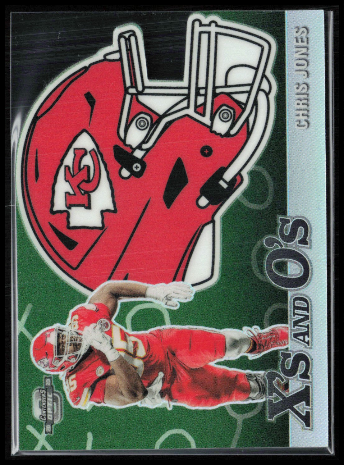 Chris Jones X's and O's Die-Cut 2023 Contenders Optic