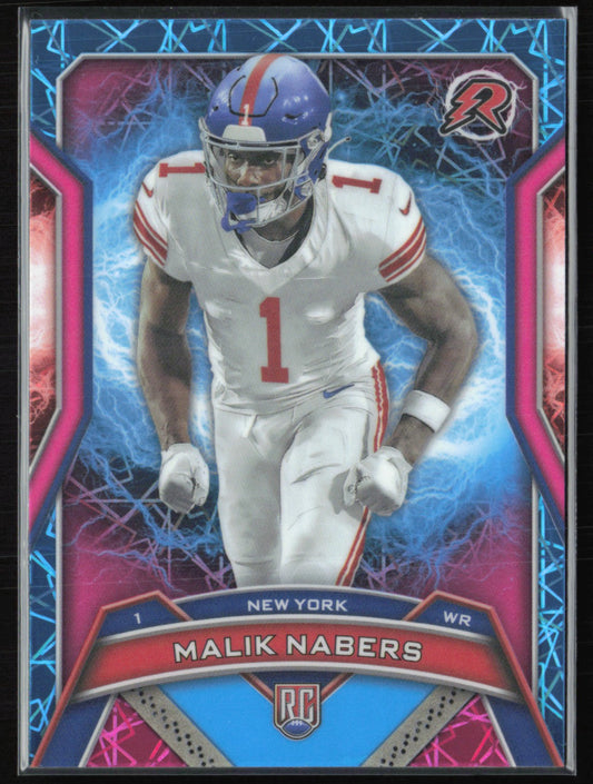 Malik Nabers RC Pink Blue Laser