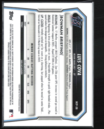 Luis Cova 1st Bowman Reptilian Refractor