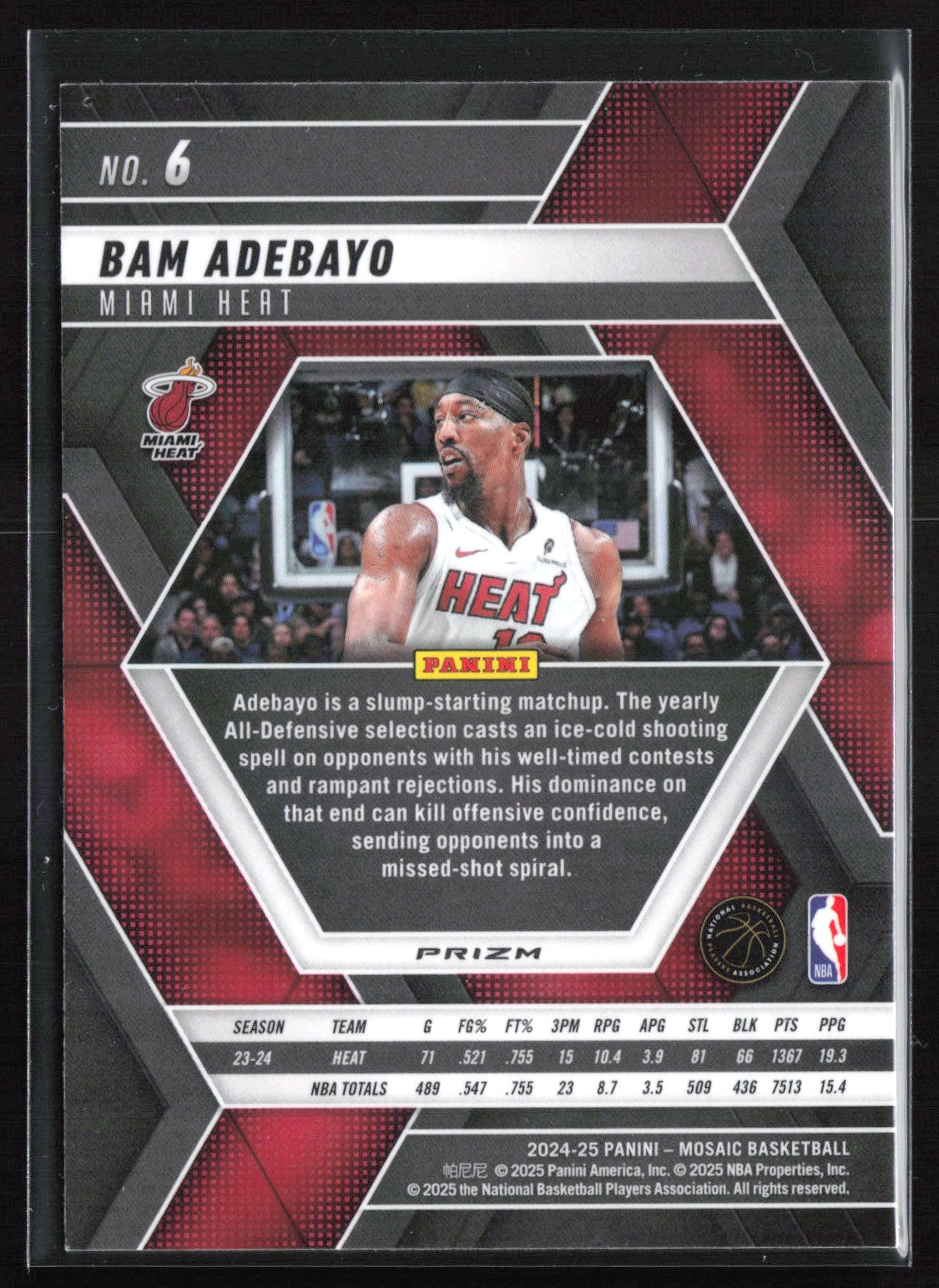 Bam Adebayo Green Mosaic