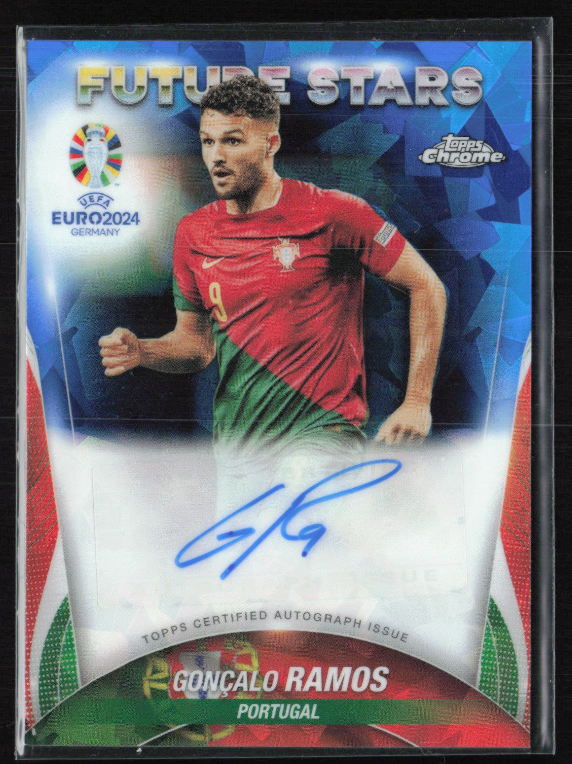 Goncalo Ramos Auto Future Stars 2024 Topps Chrome Sapphire