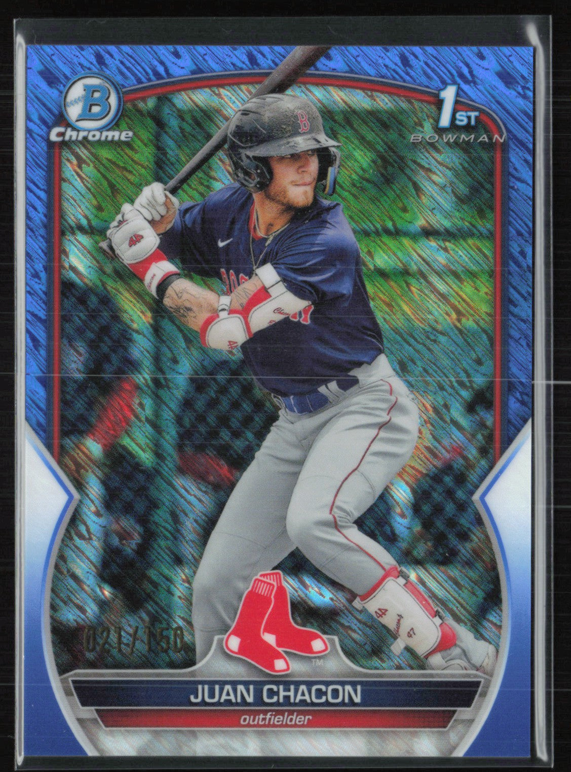 Juan Chacon 1st Bowman Blue Shimmer /150