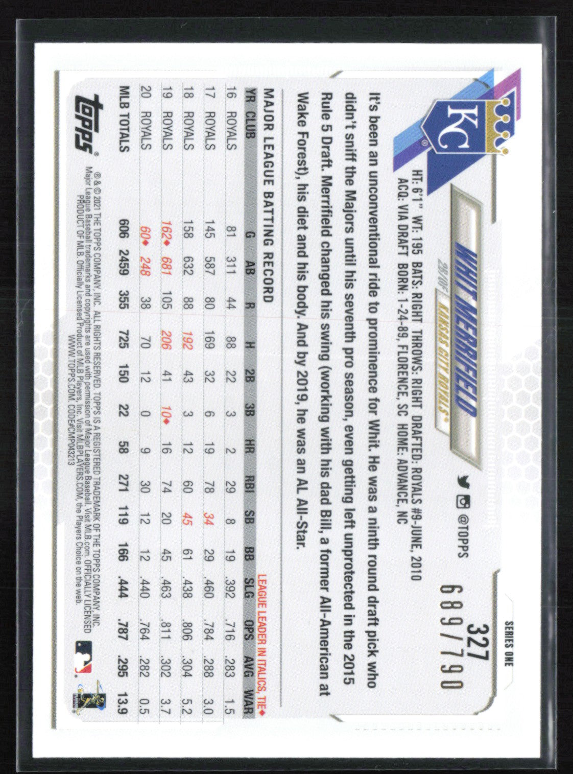 Whit Merrifield /790