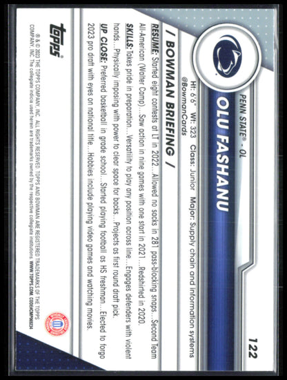 Olu Fashanu 1st Bowman Sapphire