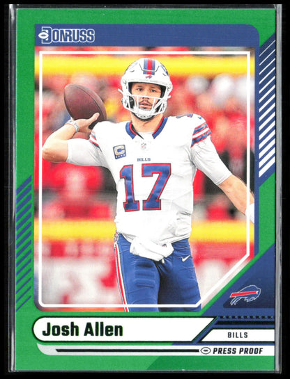 Josh Allen Green Press Proof