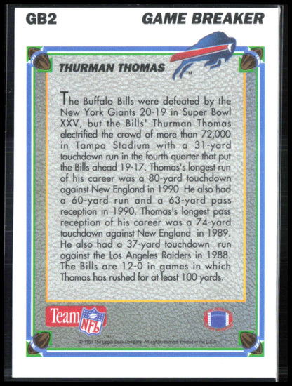 Thurman Thomas Hologram