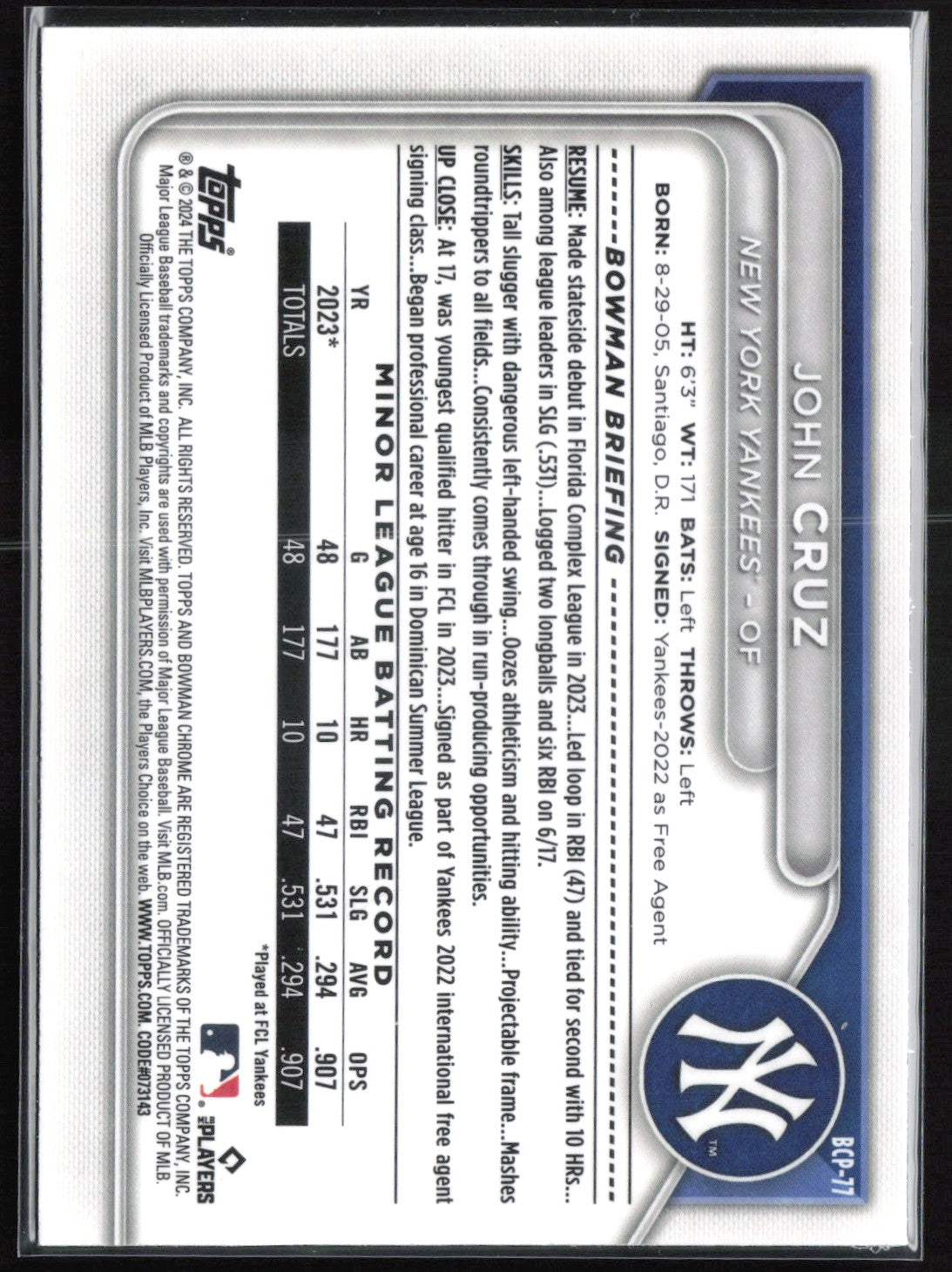 John Cruz 1st Bowman