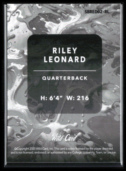 Riley Leonard RC /8 2025 Wild Card