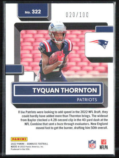 Tyquan Thornton RC /100 Press Proof
