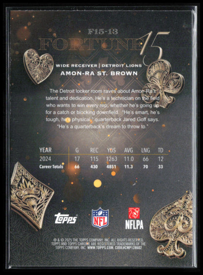 Amon-Ra St. Brown Fortune 15