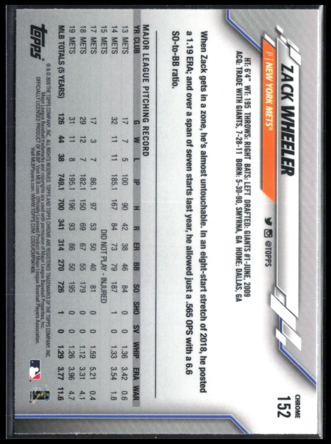 Zack Wheeler Sapphire