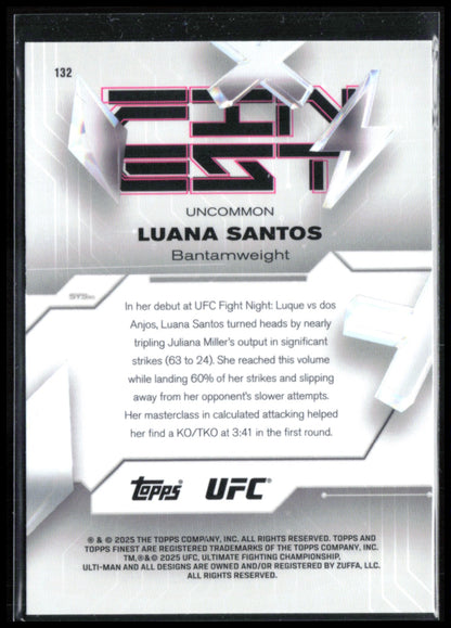 Luana Santos Finest /200 RC Uncommon