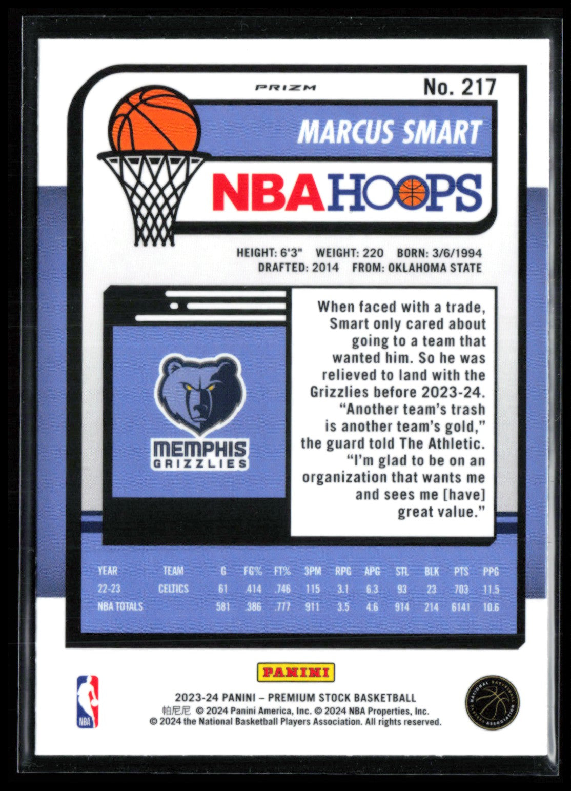 Marcus Smart Ice