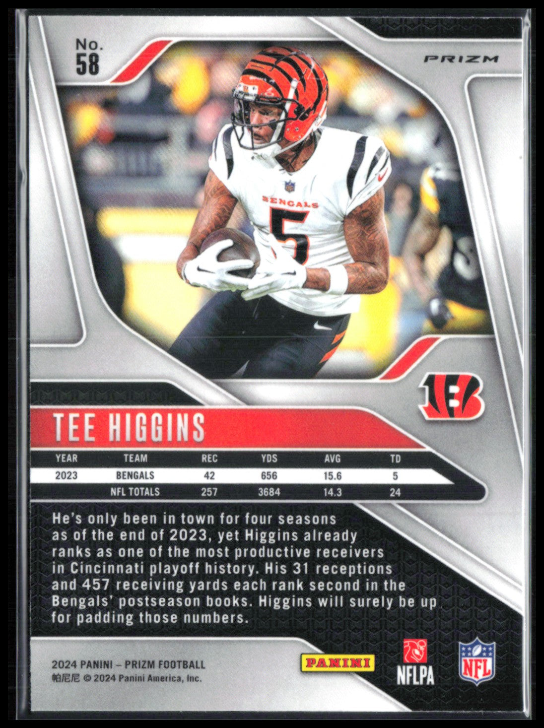Tee Higgins Silver Prizm