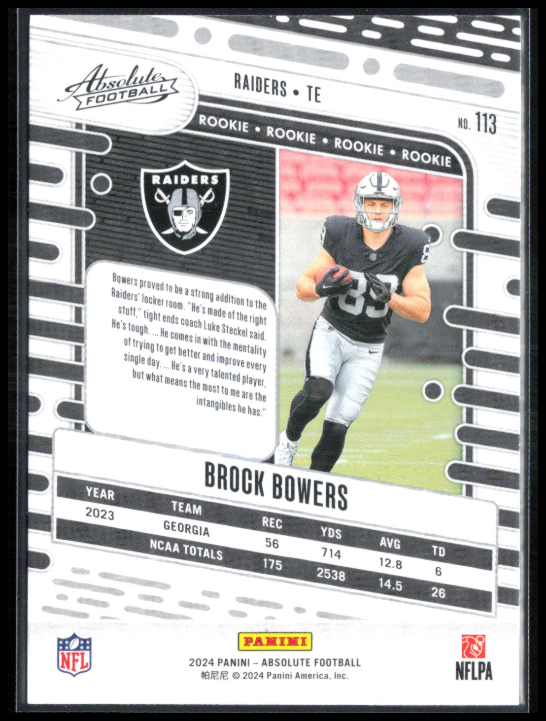 Brock Bowers RC