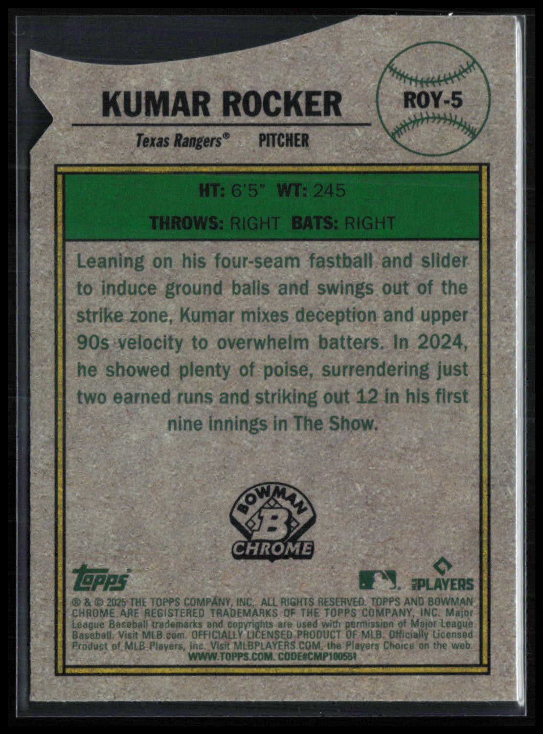 Kumar Rocker RC Die-Cut