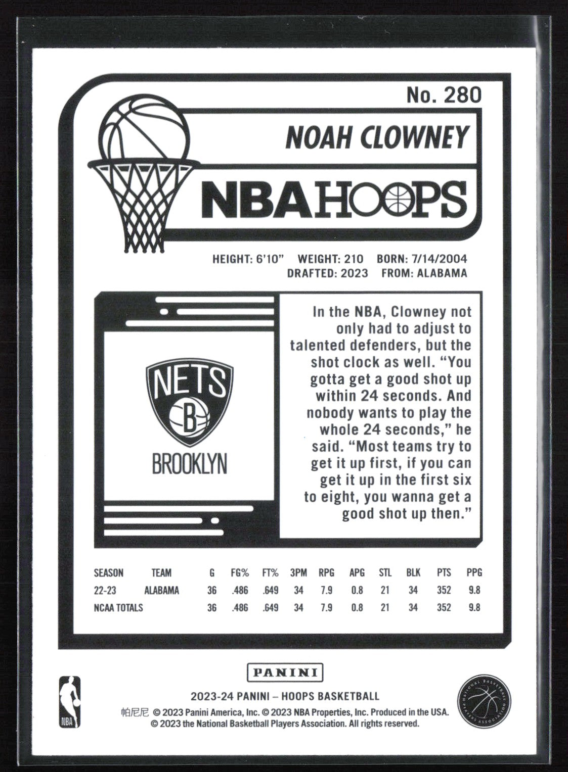 Noah Clowney RC Purple
