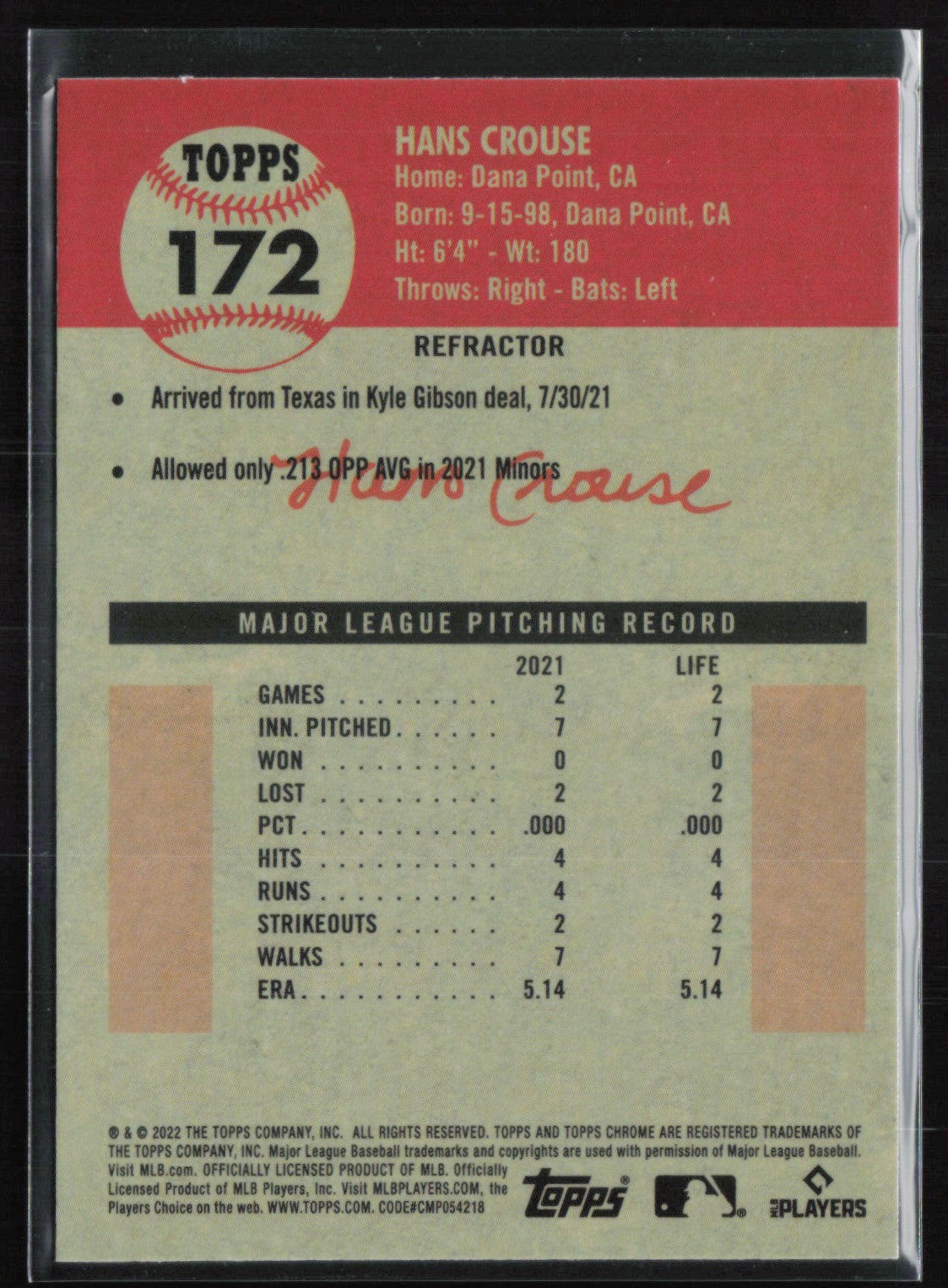 Hans Crouse RC Refractor
