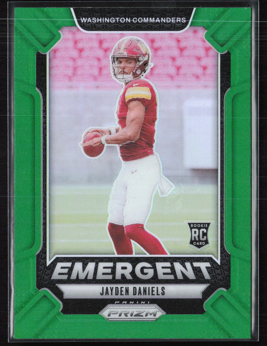Jayden Daniels RC Green Prizm Emergent