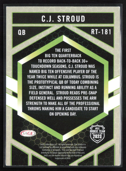 C.J. Stroud Sage All Rookie Team