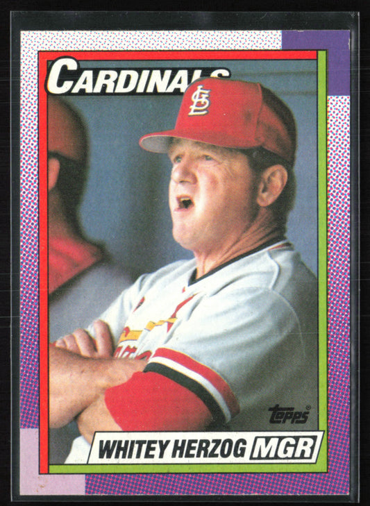 Whitey Herzog 1990 Topps