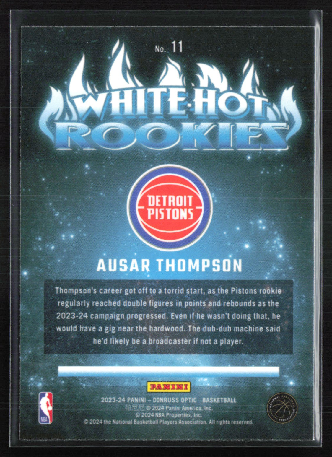 Ausar Thompson RC White-Hot Rookies