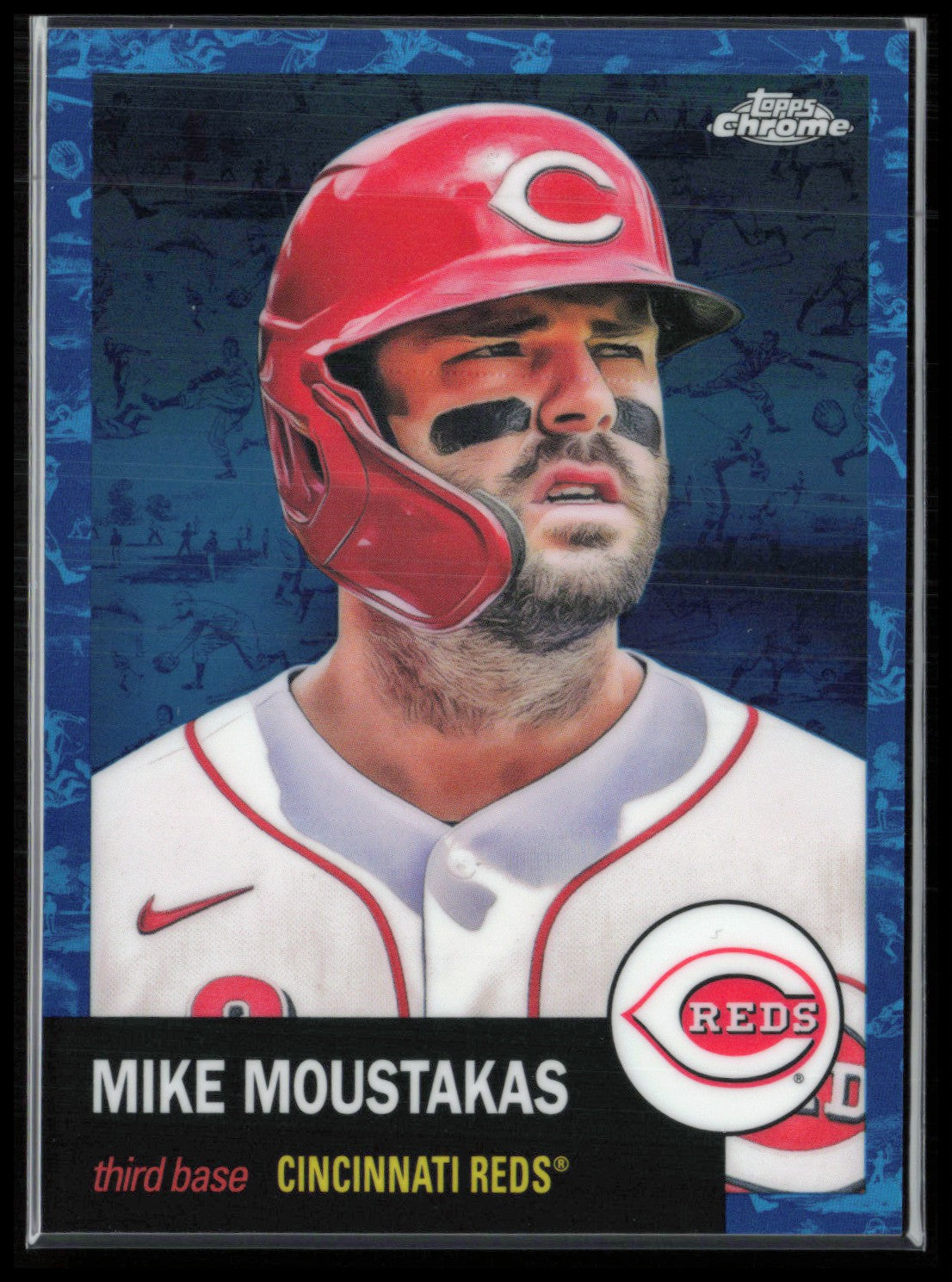 Mike Moustakas Blue Toile /199