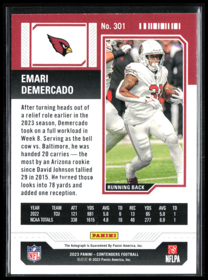 Emari Demercado RC Auto Green Laser Rookie Ticket