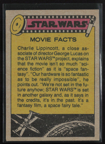 Luke prepares to swing across the chasm 1977 Topps Star Wars